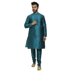 AAZ WEAR Traditional Kurta Pyjama Set for Men Ethnic Wear for Men Wedding /Pooja Occasion or Regular Use Kurta Set ROYAL BLUE