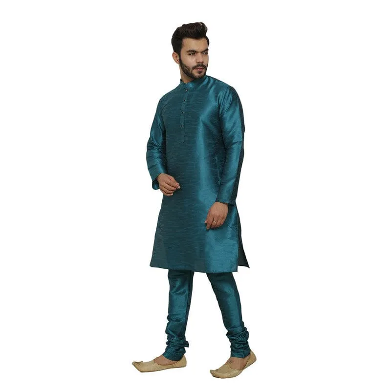 AAZ WEAR Traditional Kurta Pyjama Set for Men Ethnic Wear for Men Wedding /Pooja Occasion or Regular Use Kurta Set ROYAL BLUE