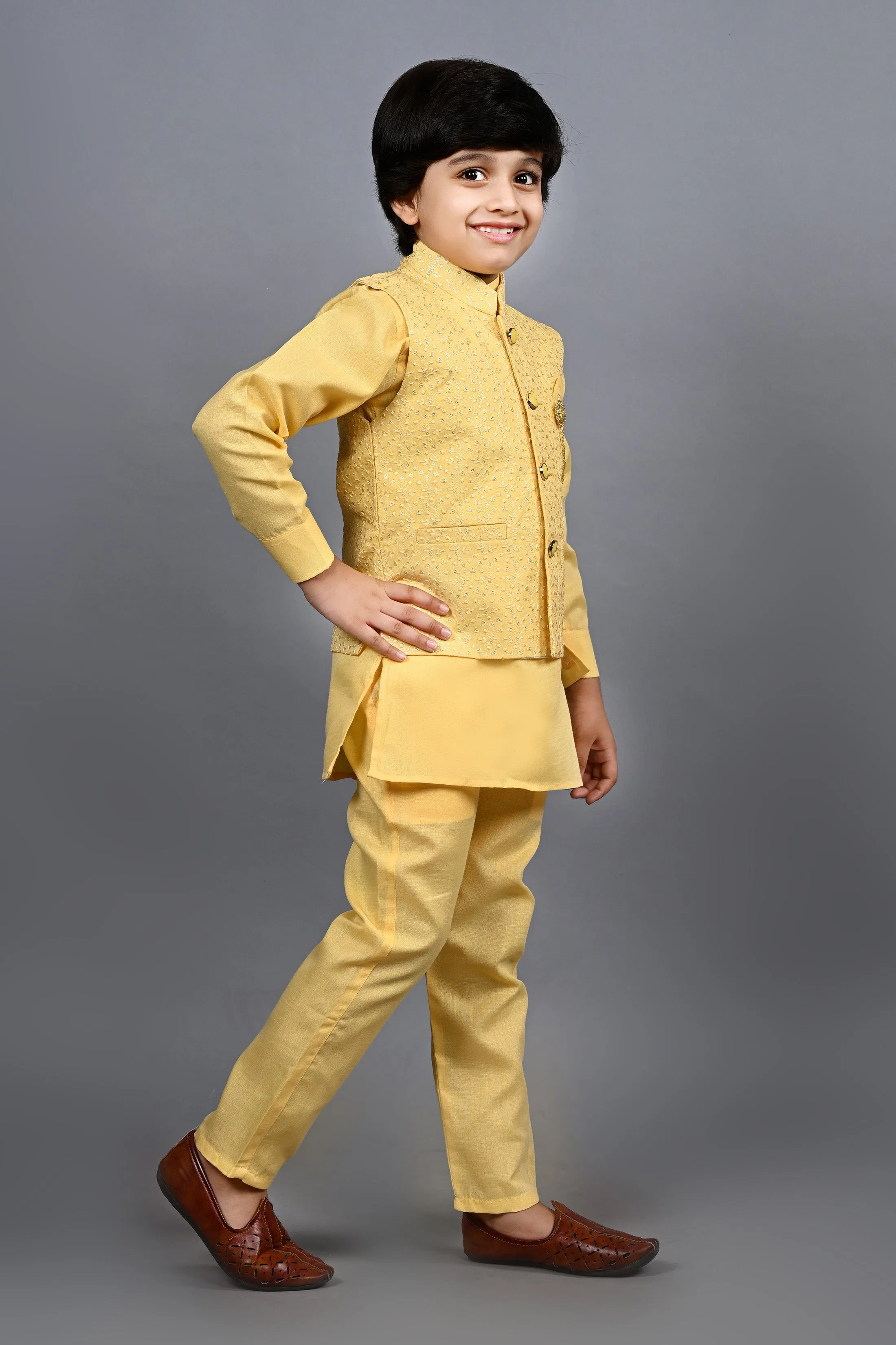 Ahhaaaa Traditional Indian Wear Bollywood Indo-Western Sherwani for Boys