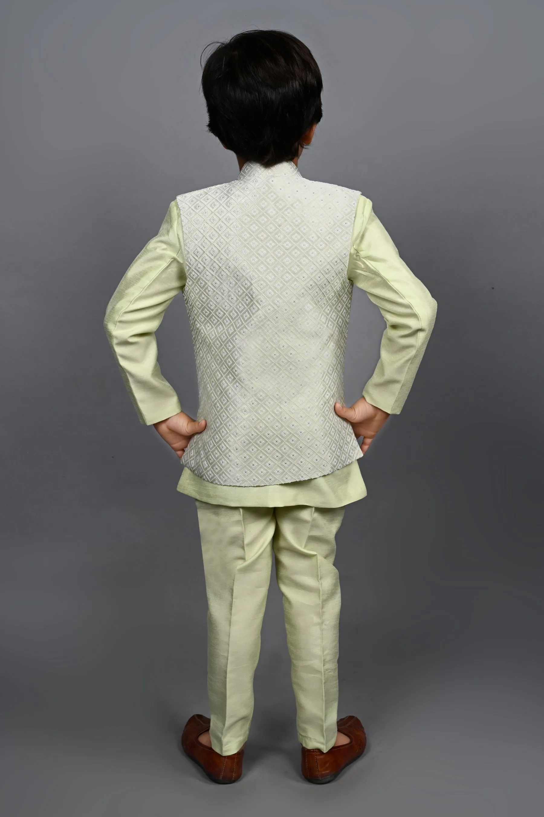 Ahhaaaa Traditional Party Wear Bollywood Style Indo-Western Sherwani for Boys