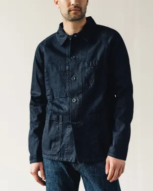 Arpenteur Raglan Denim Jacket, Black Indigo