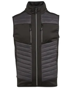 Ash/Black - E-Volve unisex thermal hybrid bodywarmer