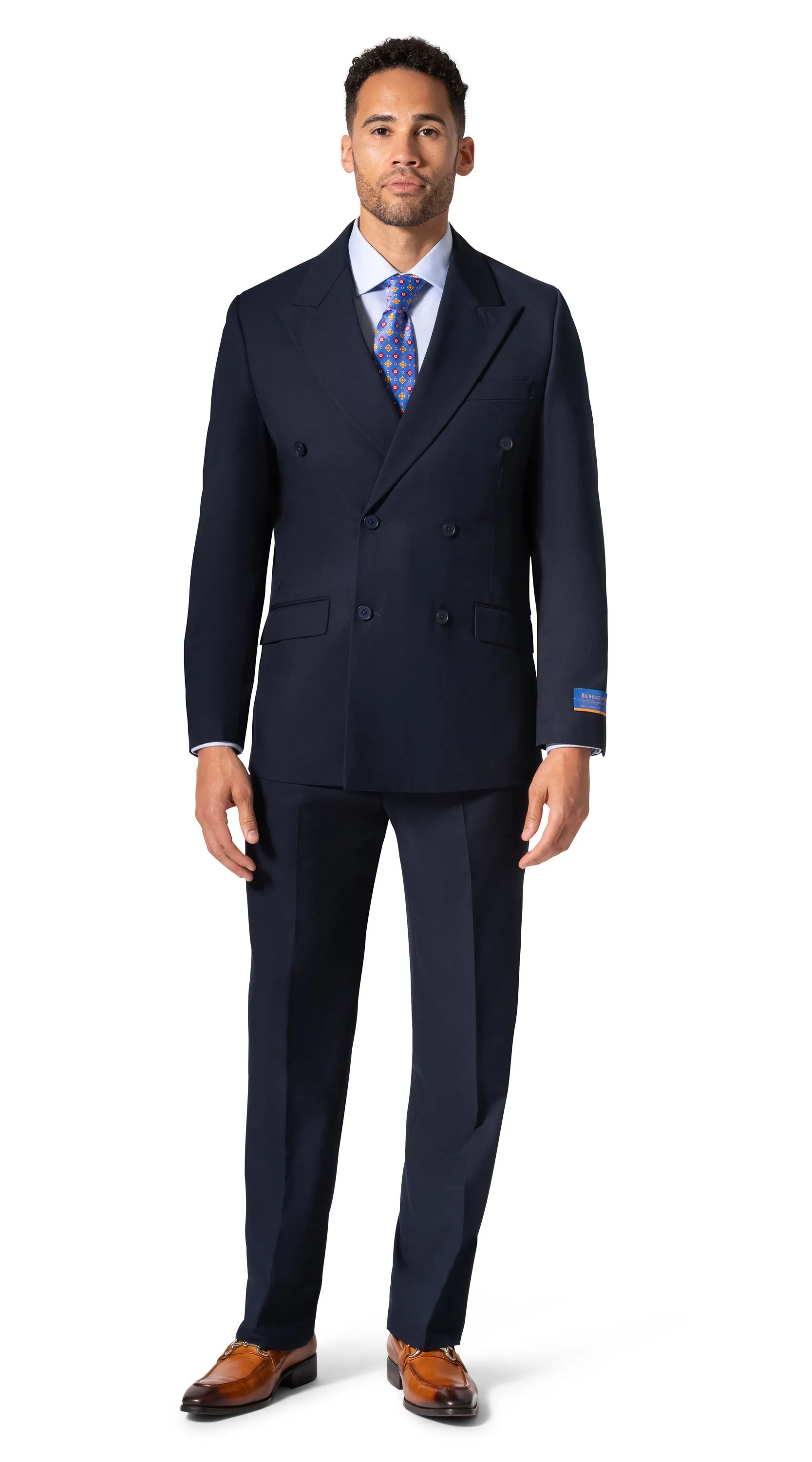 Berragamo A6732 D/B Modern Fit Suit - Navy