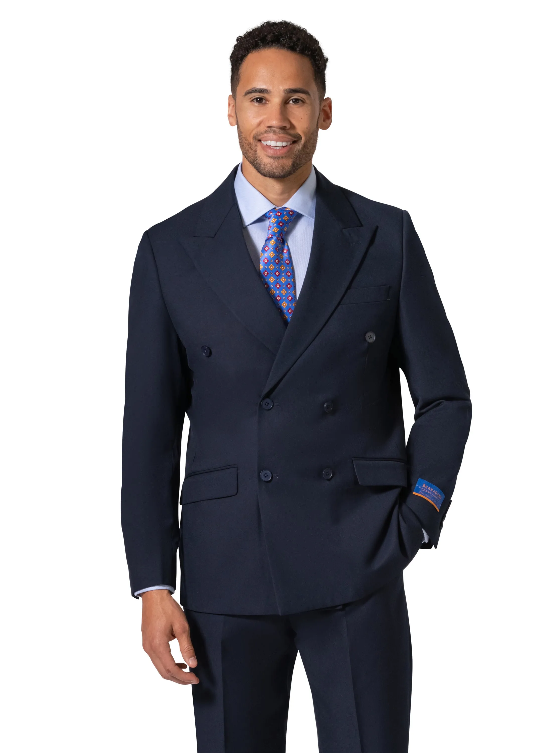 Berragamo A6732 D/B Slim Fit Suit - Navy