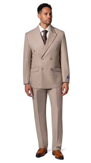 Berragamo A6732 D/B Slim Fit Suit - Tan