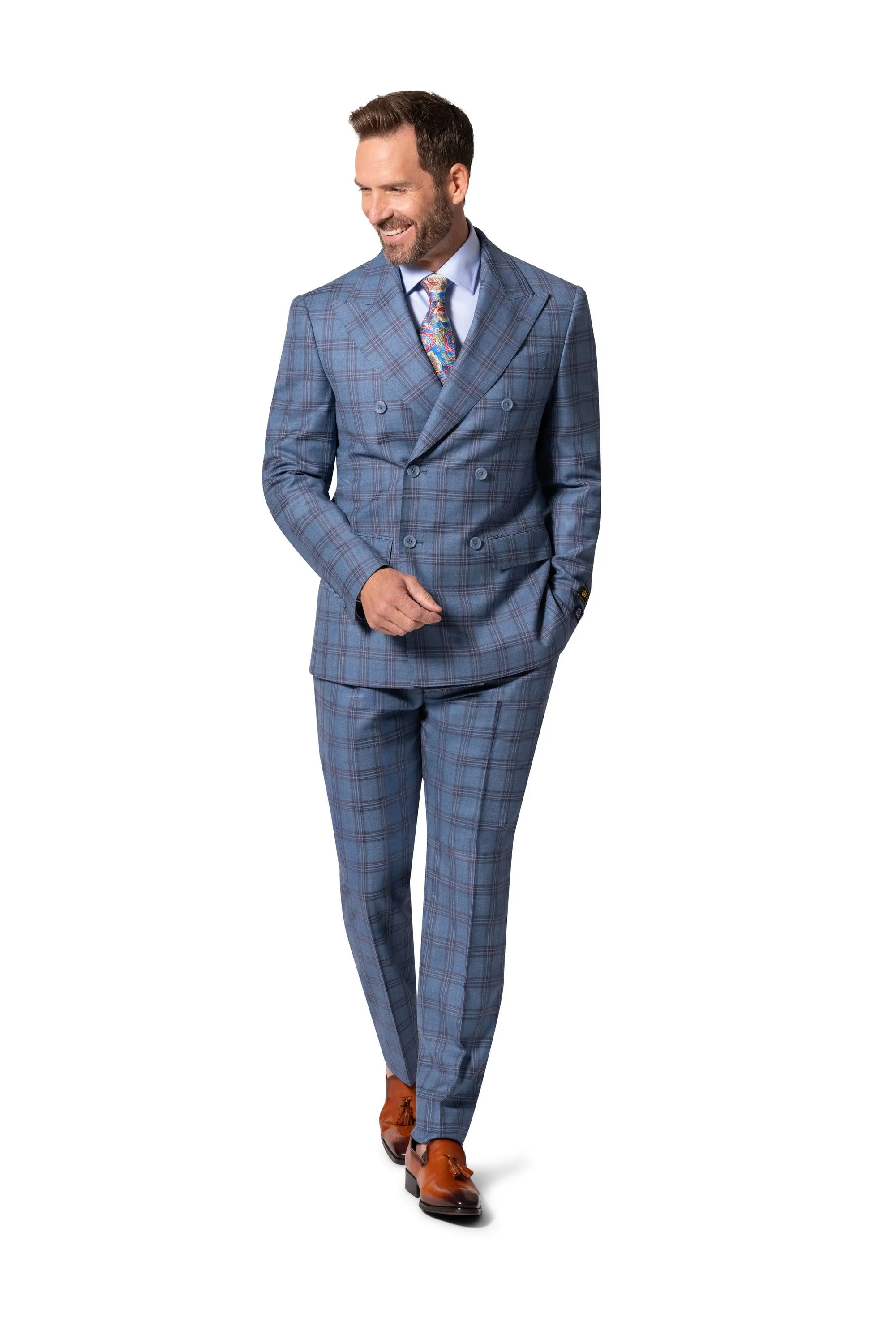 Berragamo Elegant - Faille Wool 10005.4098 D/B Slim Fit Suit