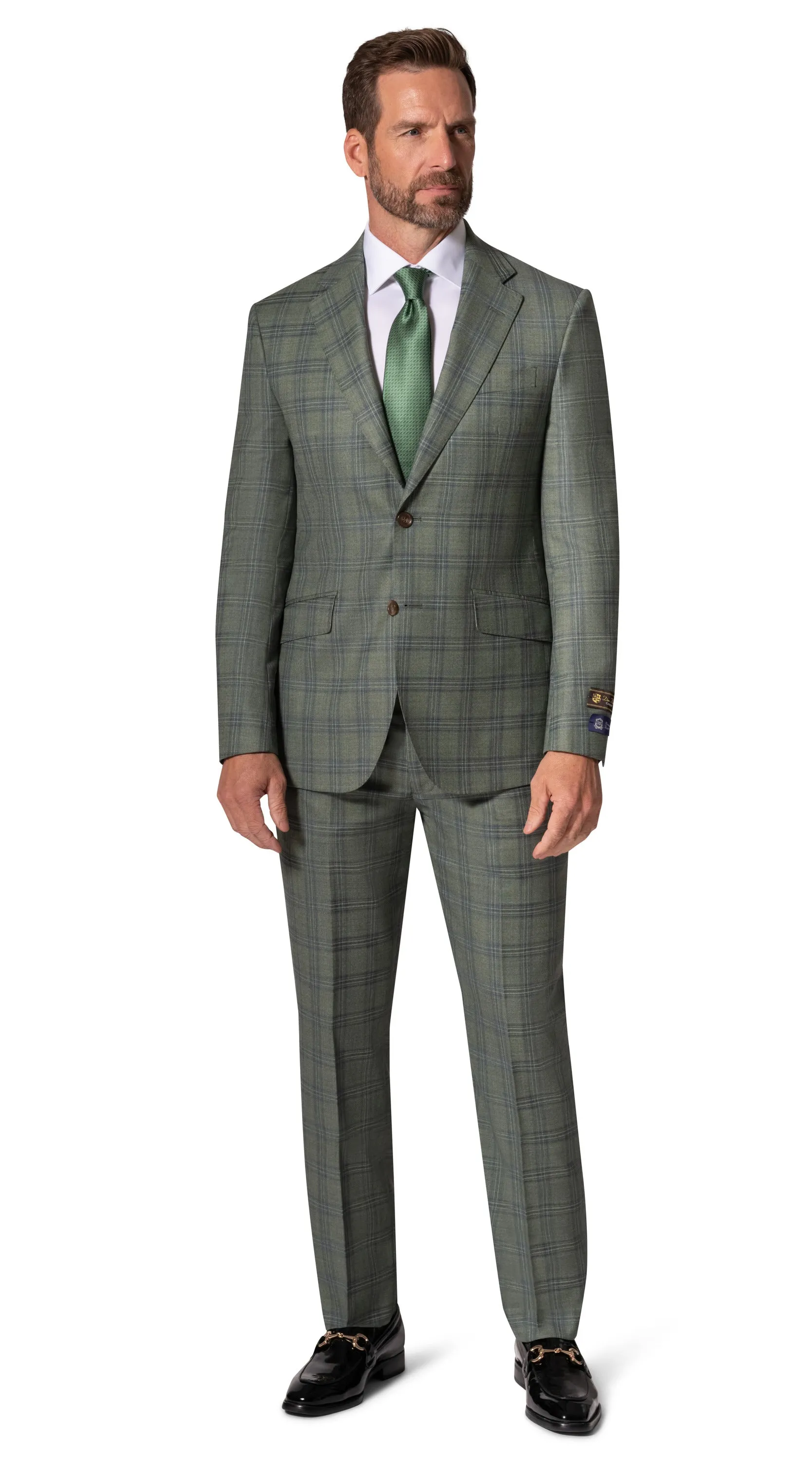 Berragamo Elegant - Faille Wool 10005.4098 S/B Slim Fit Suit