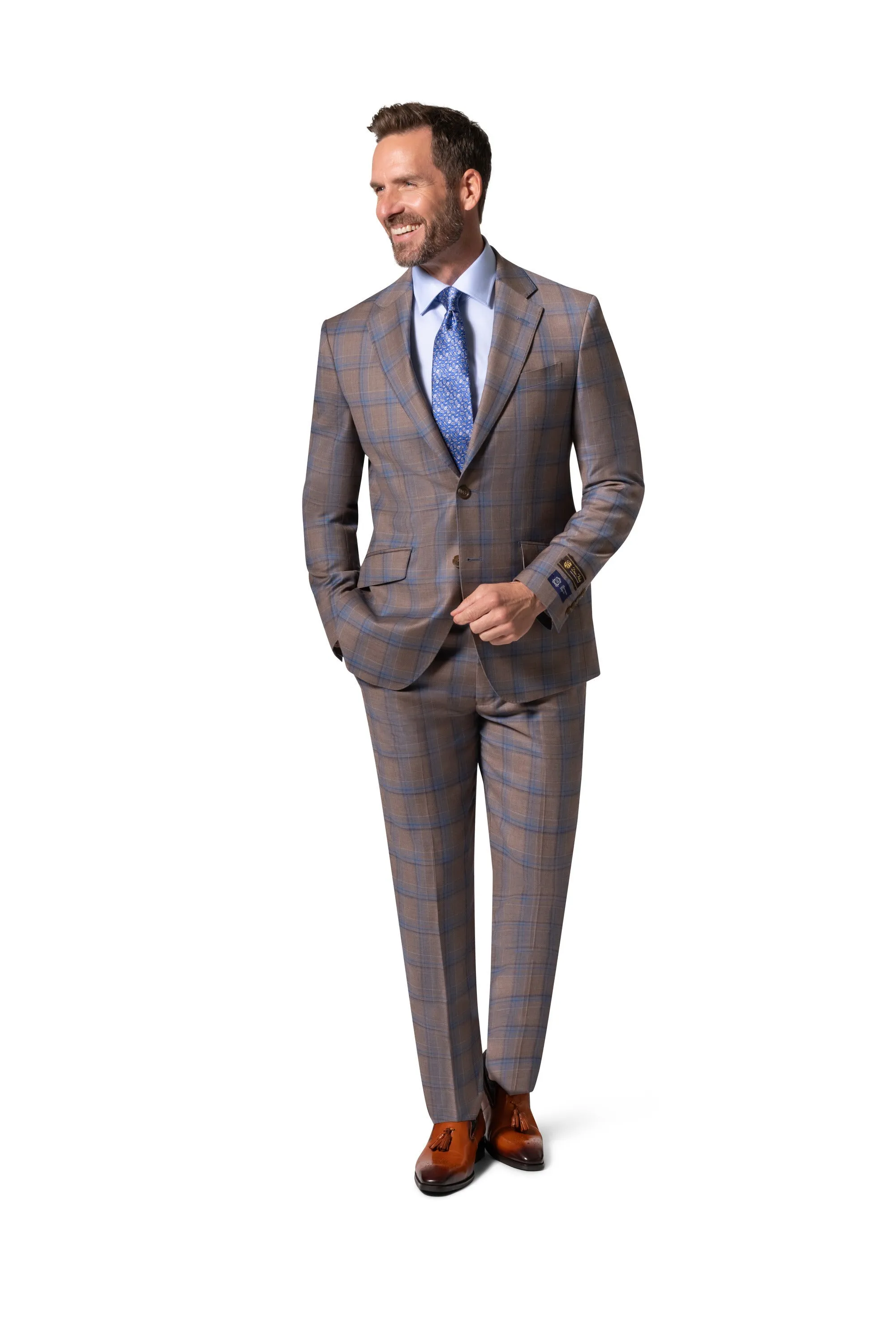 Berragamo Elegant - Faille Wool 10005.4100 S/B Slim Fit Suit