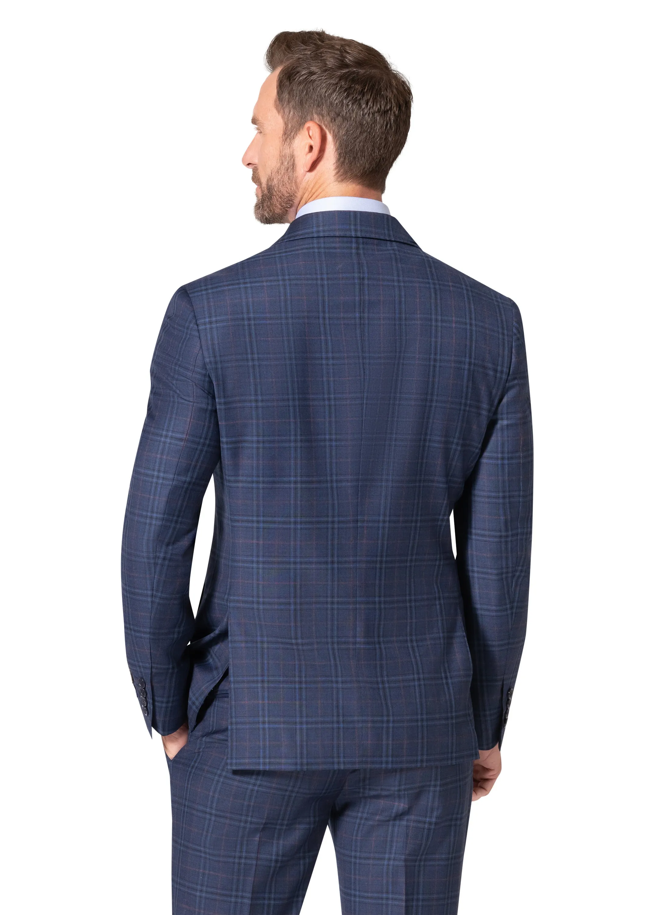 Berragamo Elegant - Faille Wool 10005.4101 D/B Slim Fit Suit