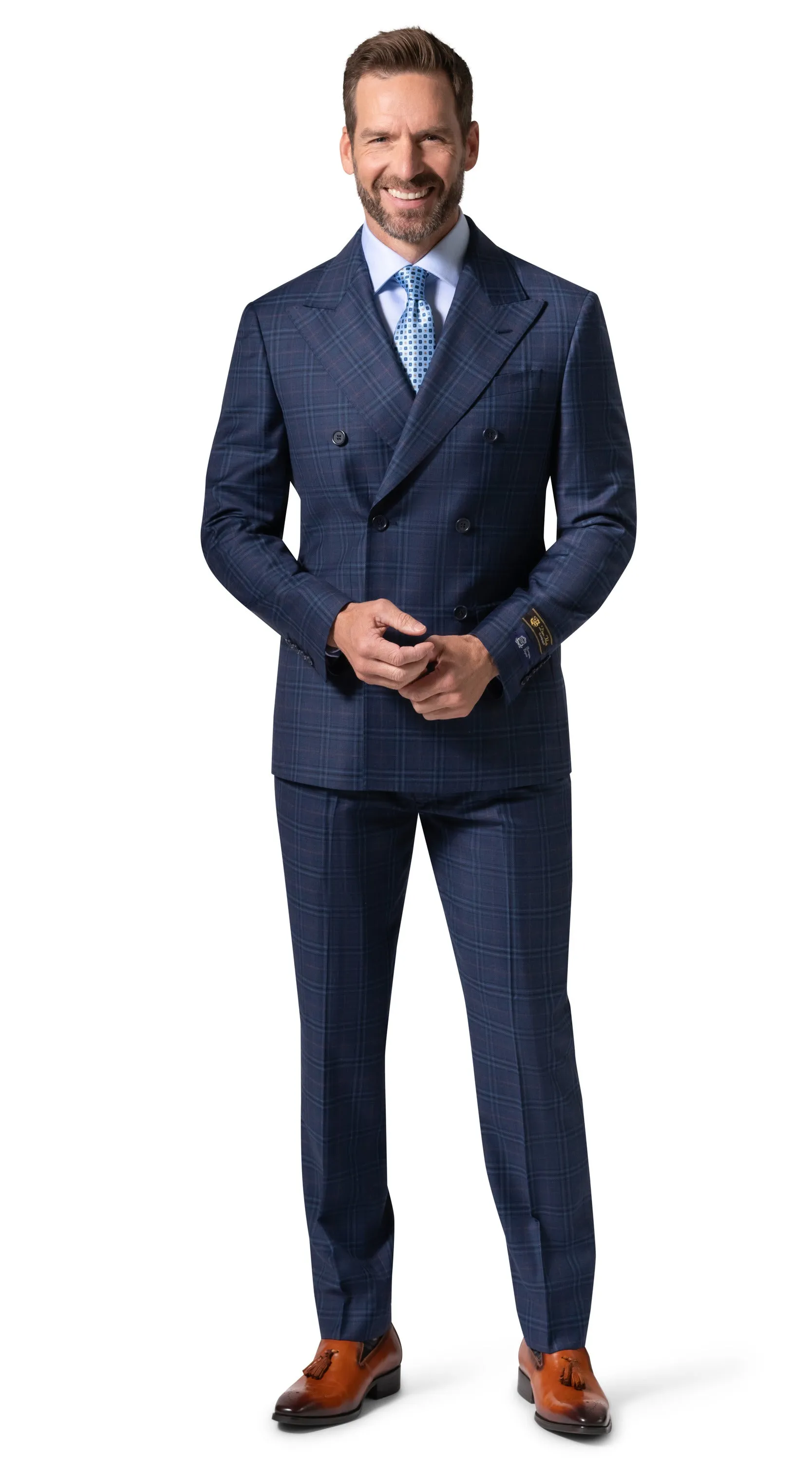 Berragamo Elegant - Faille Wool 10005.4101 D/B Slim Fit Suit