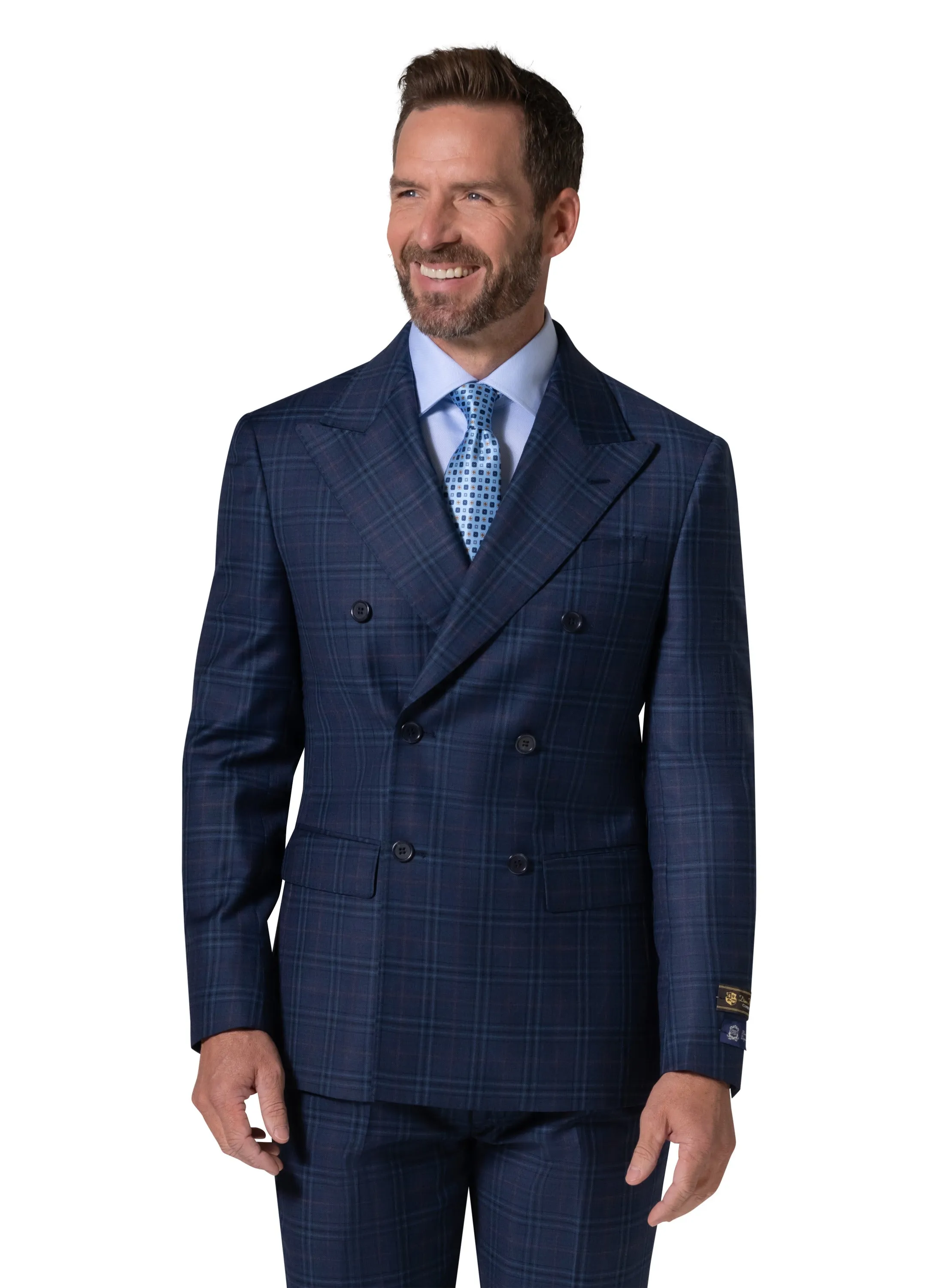 Berragamo Elegant - Faille Wool 10005.4101 D/B Slim Fit Suit