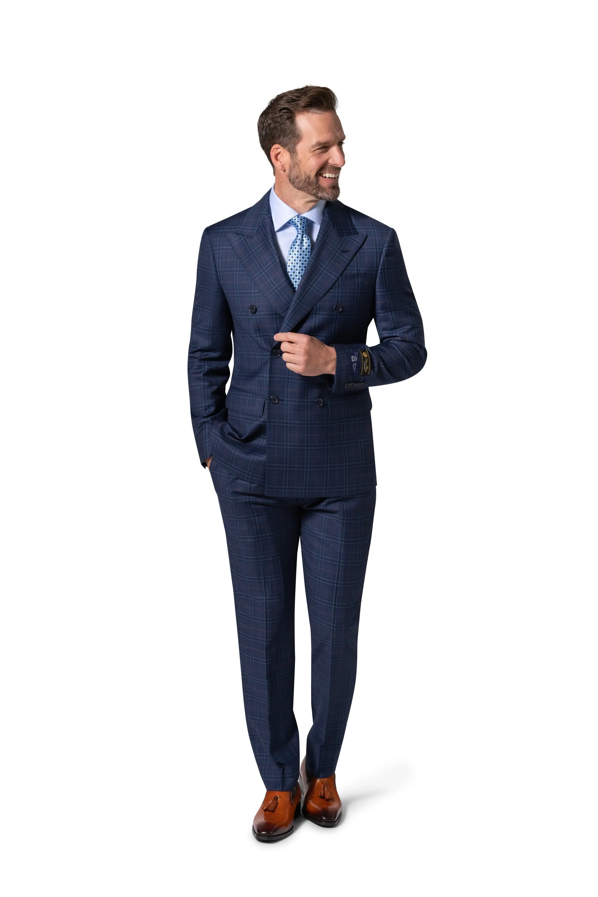 Berragamo Elegant - Faille Wool 10005.4101 D/B Slim Fit Suit