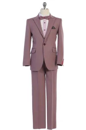 Bijan Elegant 4-Piece Slim Fit Suit (Big Boys)