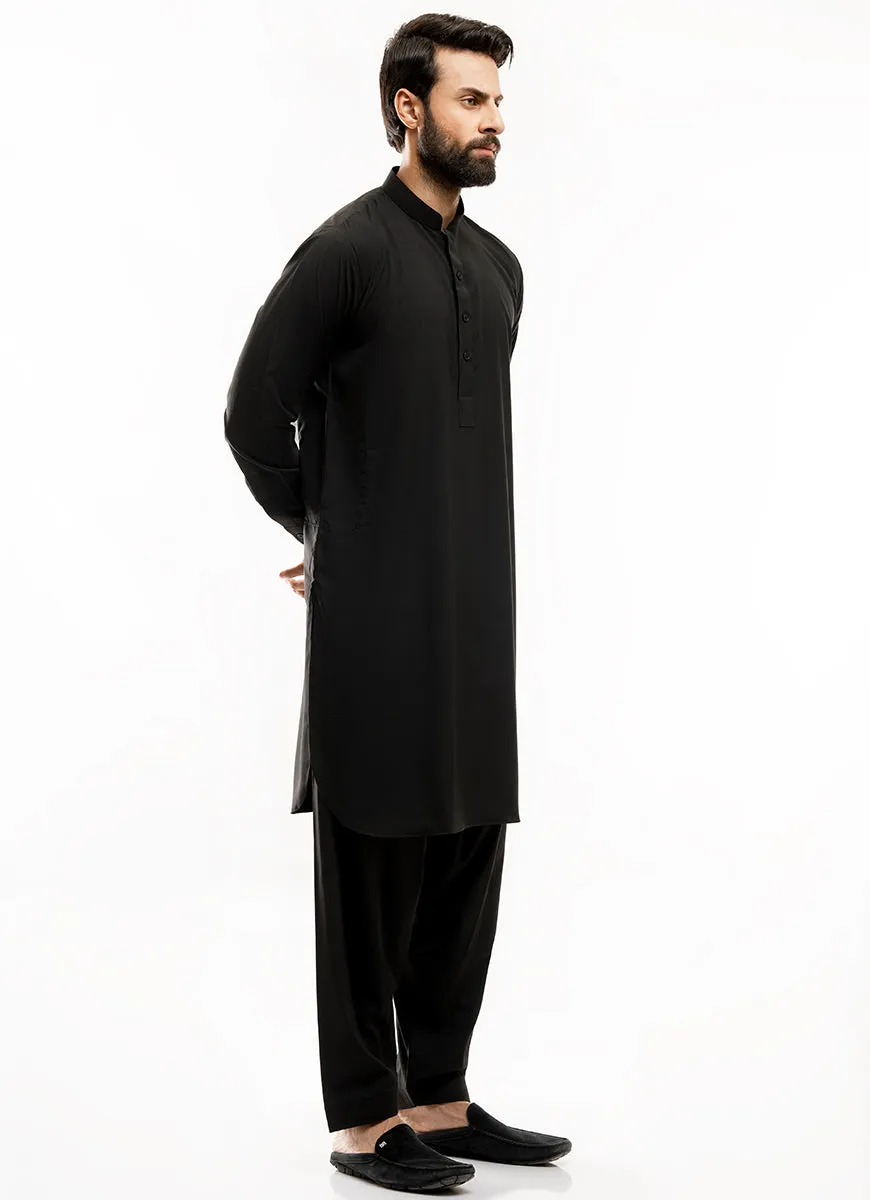 Black Plain, Synthetic Bosky Shalwar Kameez