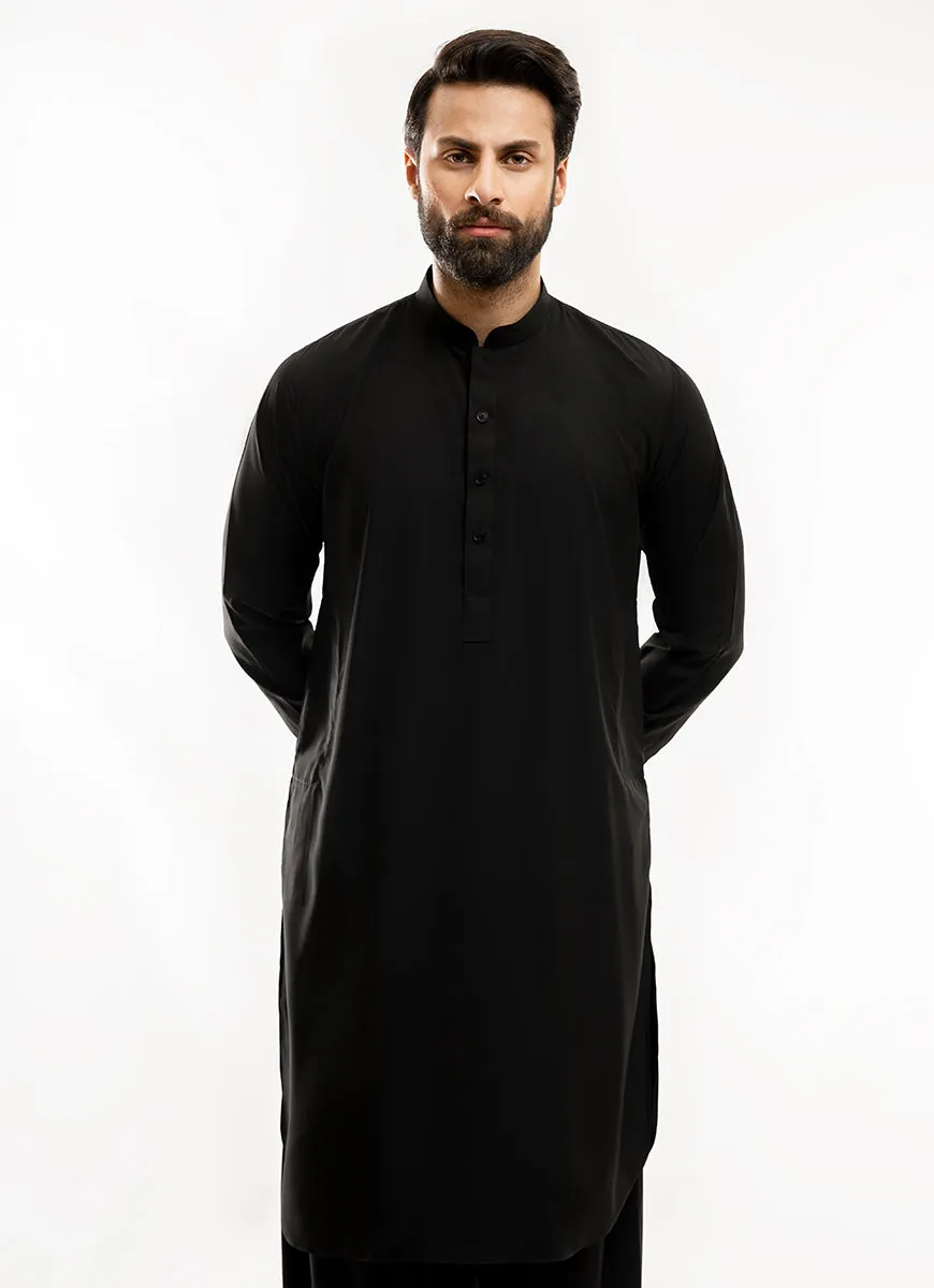 Black Plain, Synthetic Bosky Shalwar Kameez