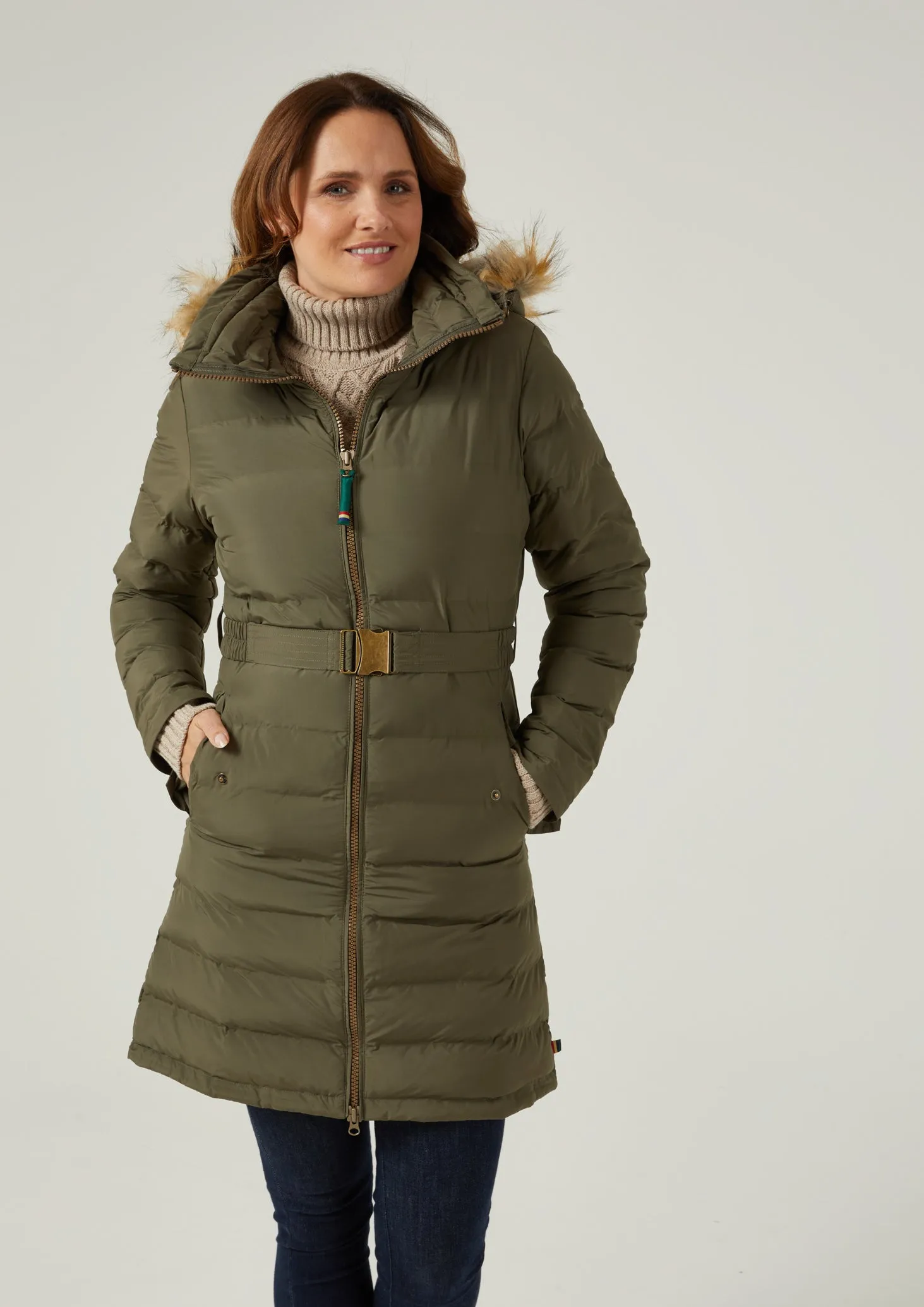 Calsall Ladies Olive Jacket - Regular Fit