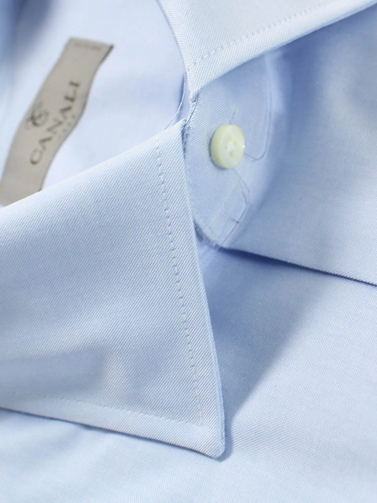 Canali Dress Shirt Light Blue Modern Fit 39 - 15 1/2 SALE