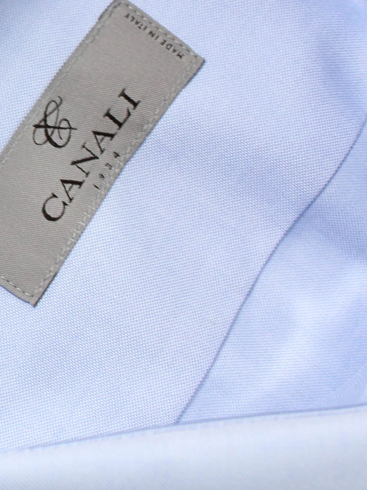 Canali Dress Shirt Light Blue Modern Fit 39 - 15 1/2 SALE