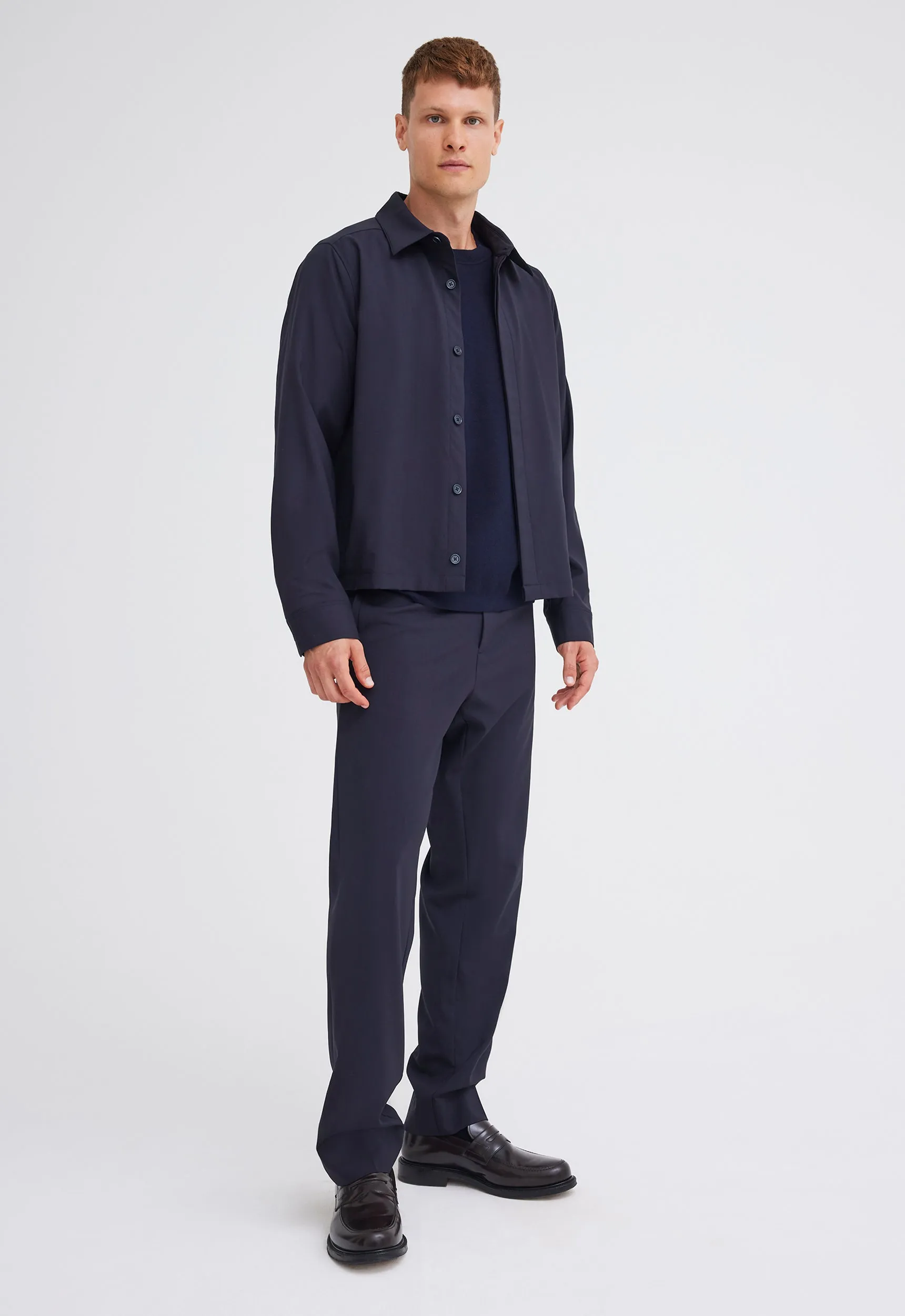 Divvy Wool Jacket - Darkest Navy