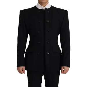 Dolce & Gabbana Elegant Slim Fit Double Breasted Wool Blazer