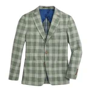 Drago Vintage Green Plaid Sport Coat