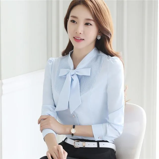 Dushicolorful Spring New professional  blouses