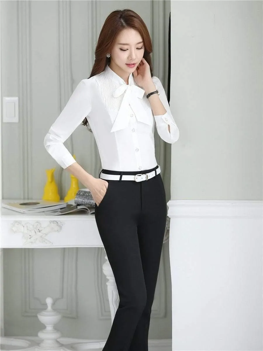 Dushicolorful Spring New professional  blouses