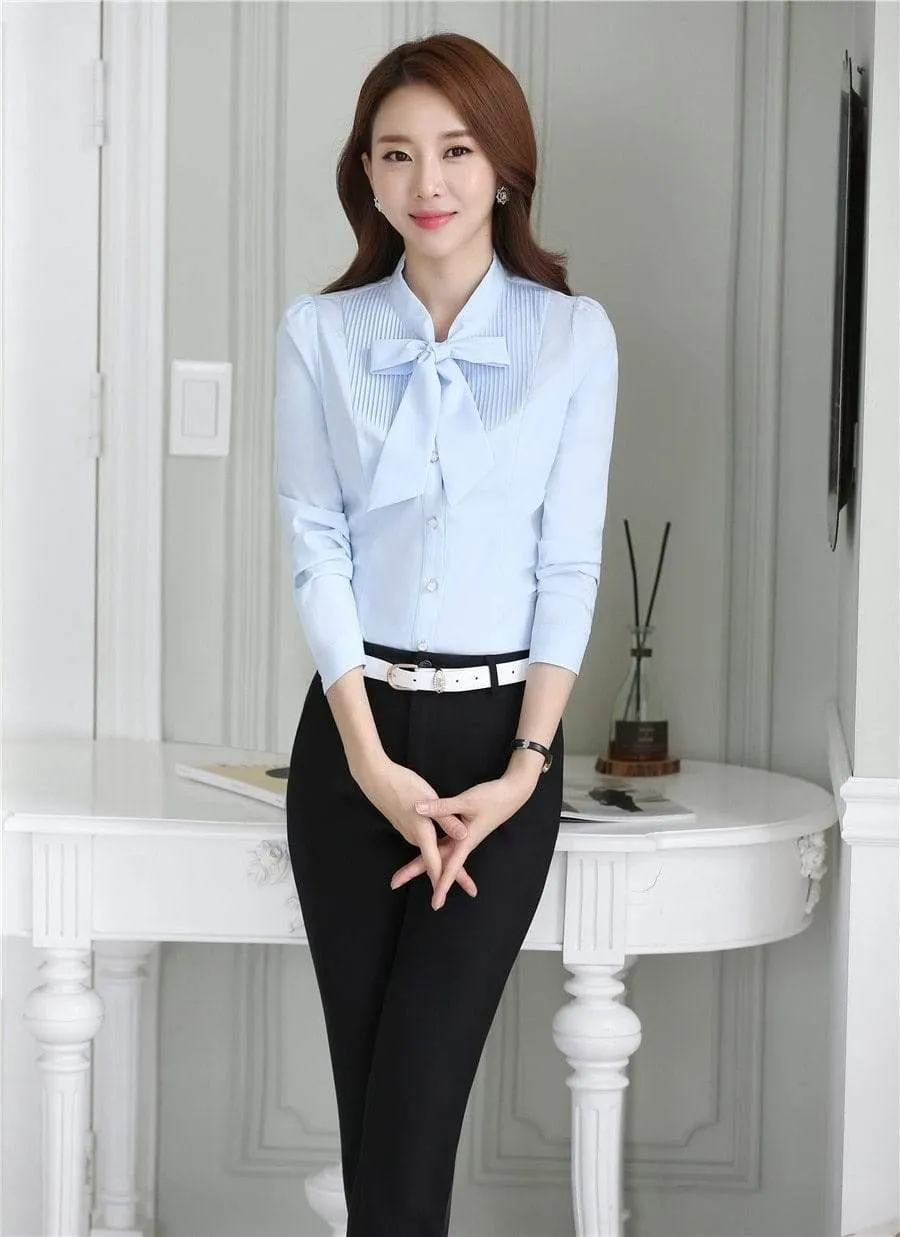 Dushicolorful Spring New professional  blouses