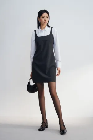 Fitted Pinafore Dress