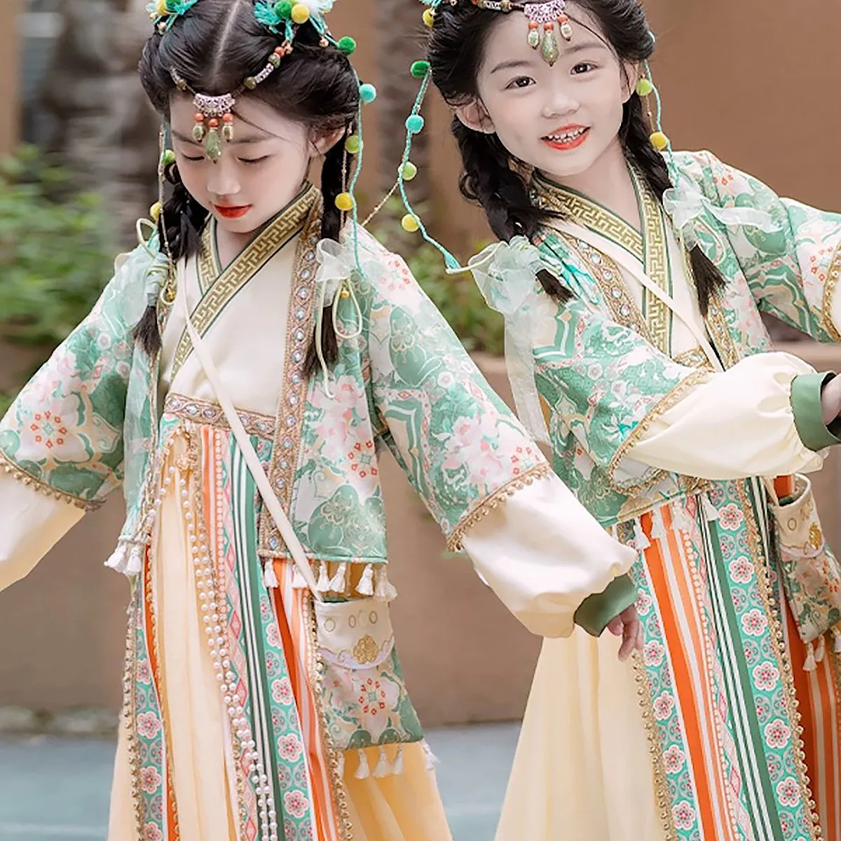 Girls Ethnic Dress Hanfu Ethnic Wear