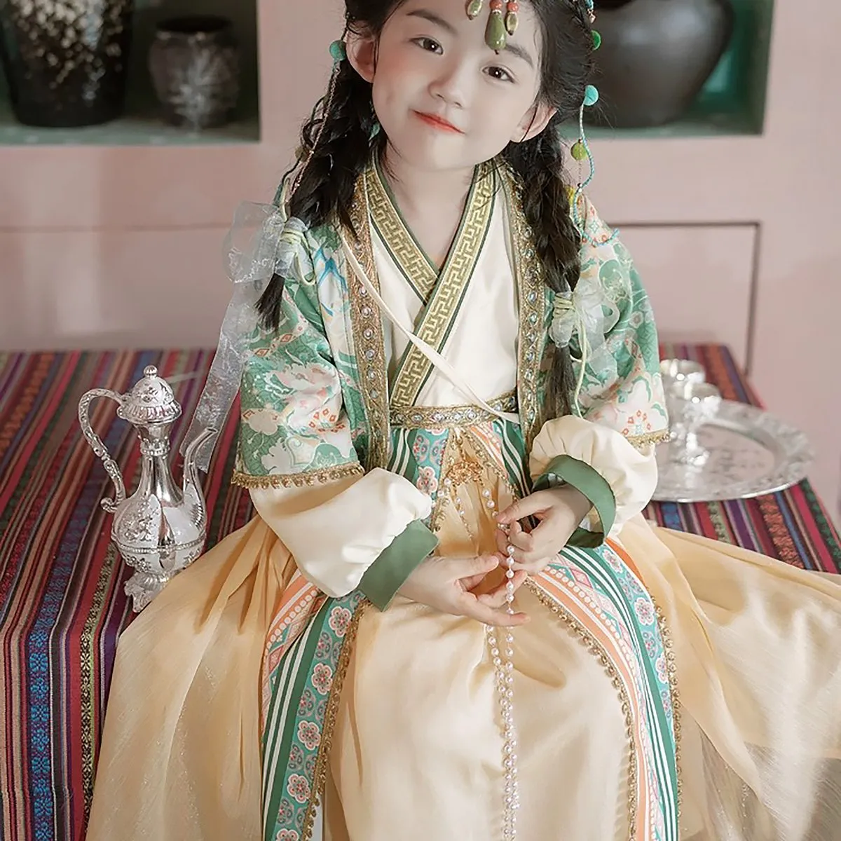 Girls Ethnic Dress Hanfu Ethnic Wear