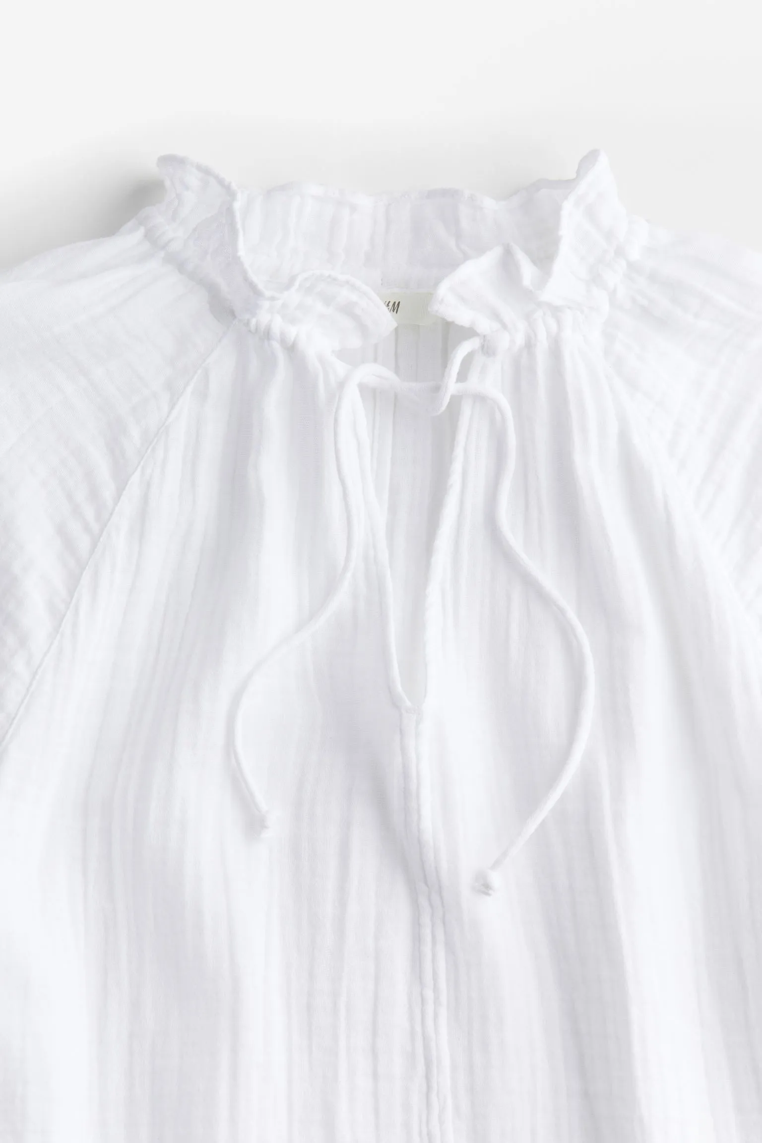 H&M Muslin Pullover Blouse, white