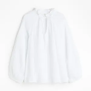 H&M Muslin Pullover Blouse, white