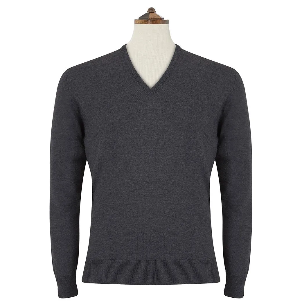 Kendrick Charcoal V Neck Pullover