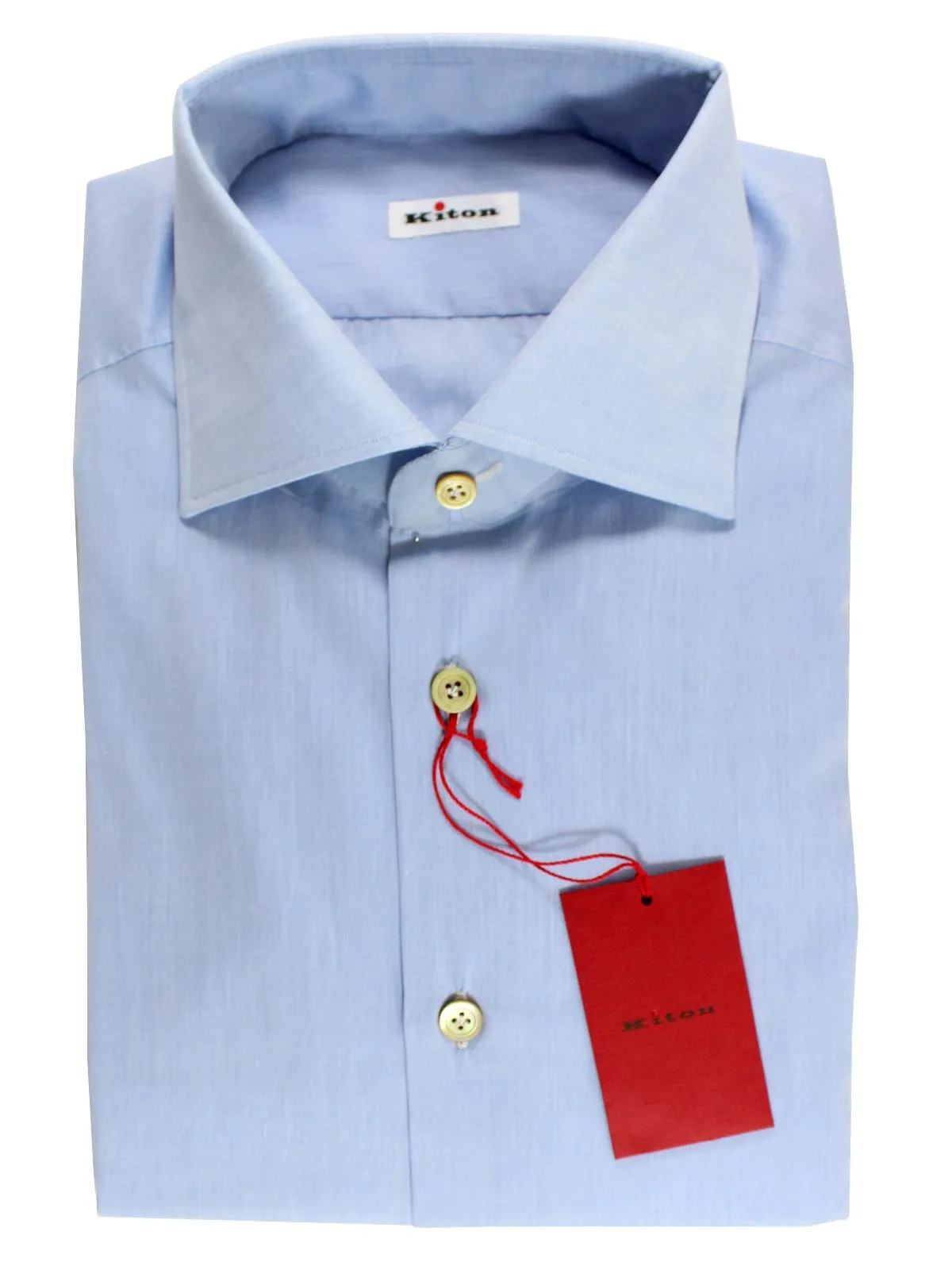 Kiton Dress Shirt Blue 40 - 15 3/4 SALE