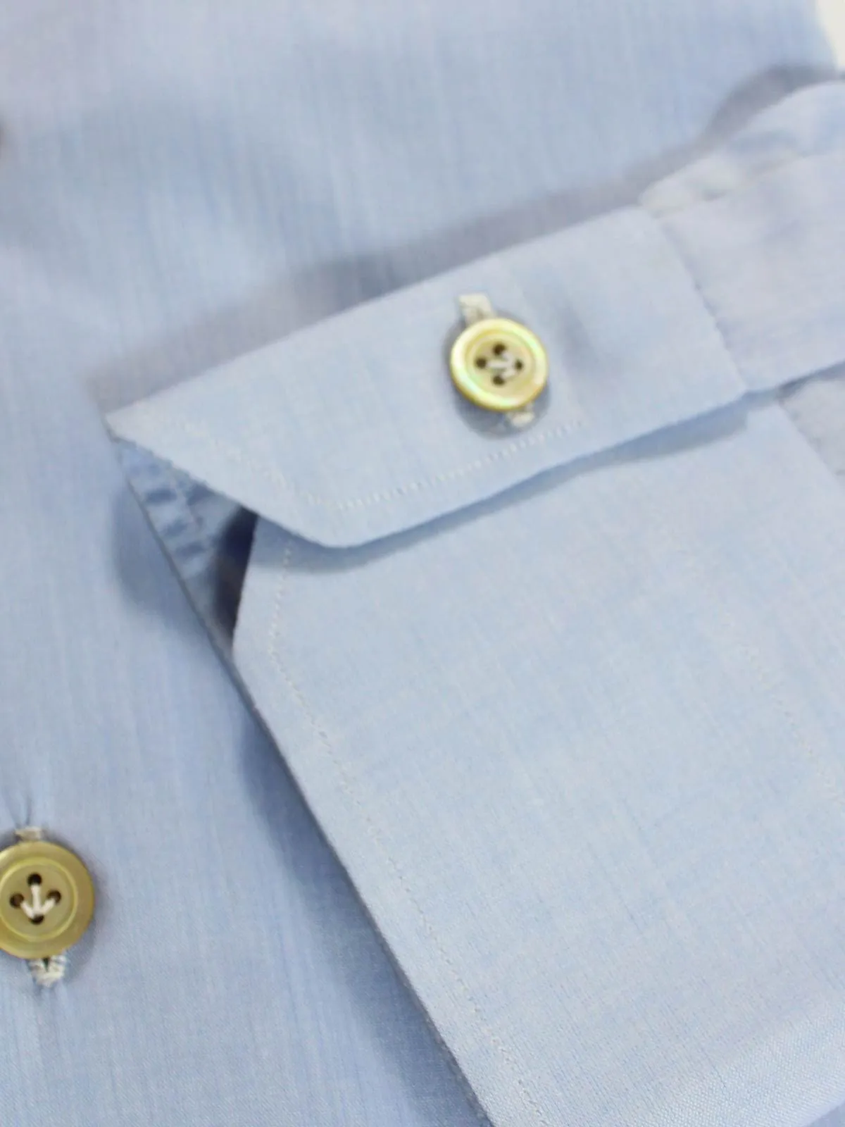 Kiton Dress Shirt Blue 44 - 17 1/2 SALE