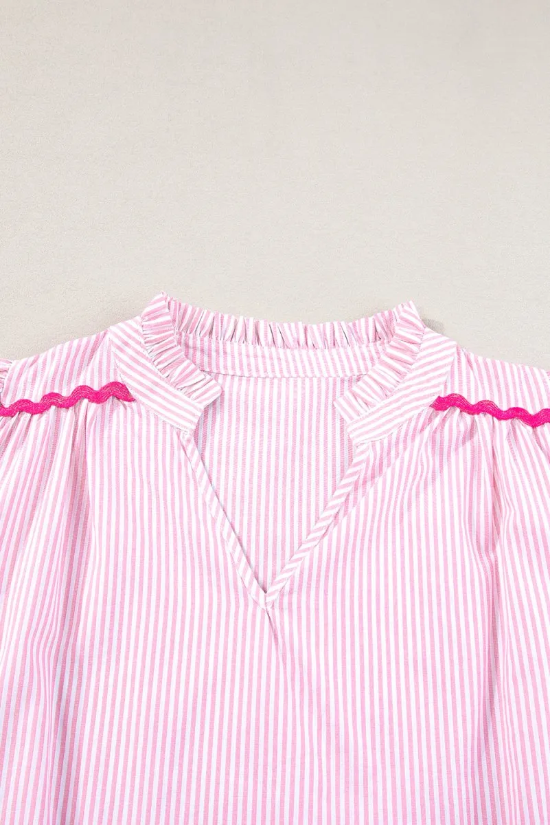 Layla Striped Zig Zag Blouse