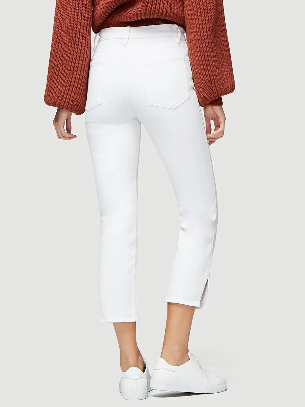 Le Sylvie Crop High Side Slit -- Blanc