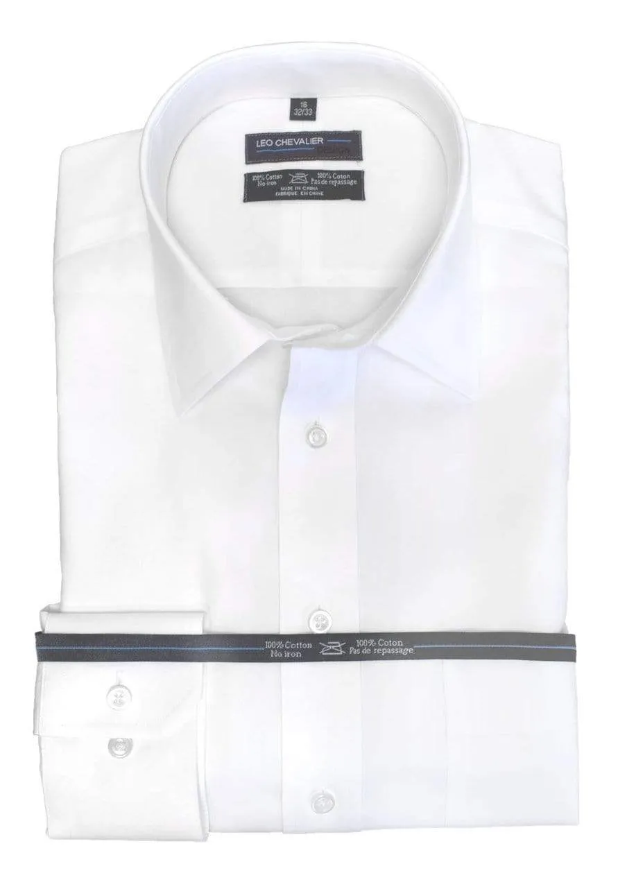 Mens Contemporary Fit 100% Cotton Non Iron Dress Shirt Available In 6 Colors