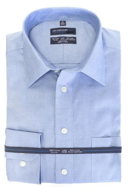 Mens Contemporary Fit 100% Cotton Non Iron Dress Shirt Available In 6 Colors