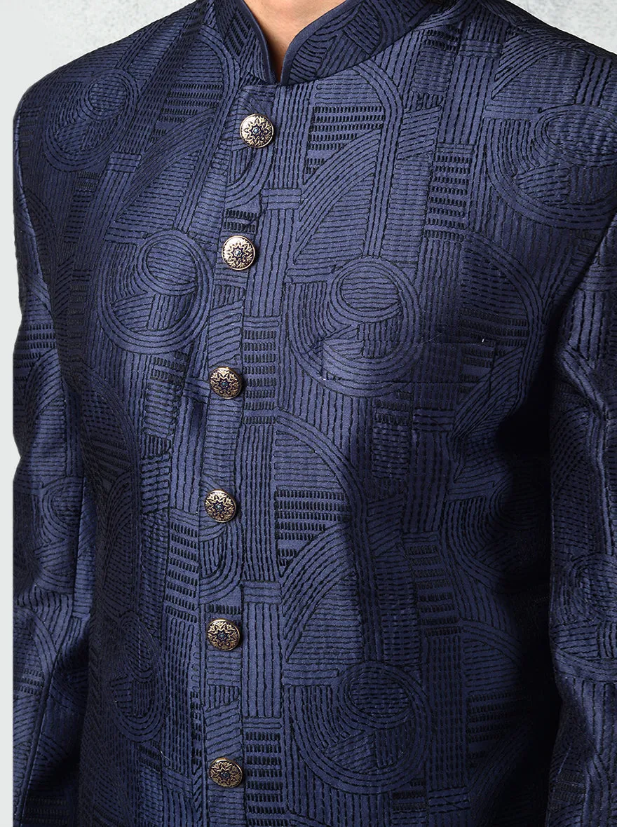 Navy Blue Sherwani | TULA