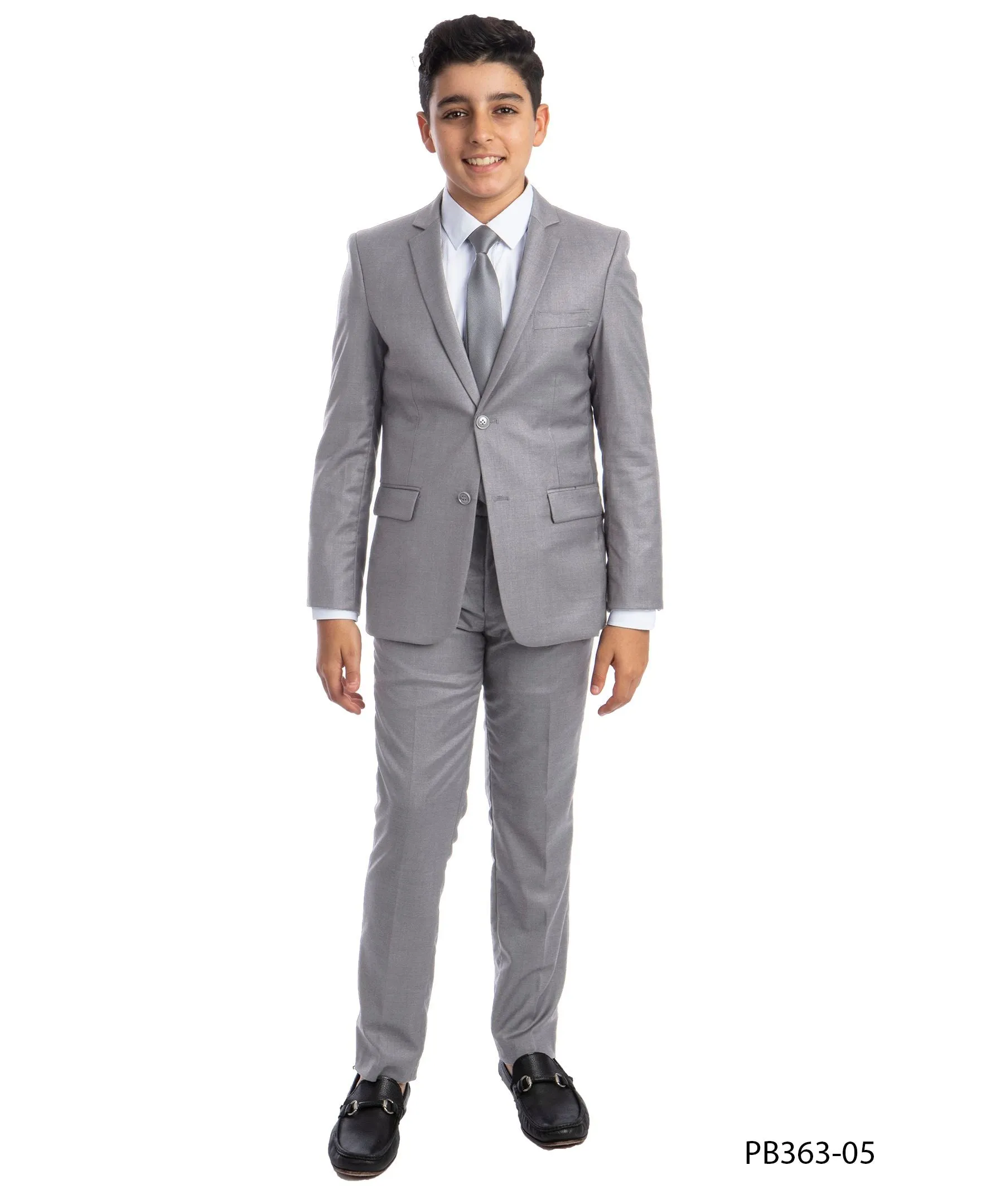 Perry Ellis Portfolio Solid 5-Piece Slim Fit Suit (Teens)