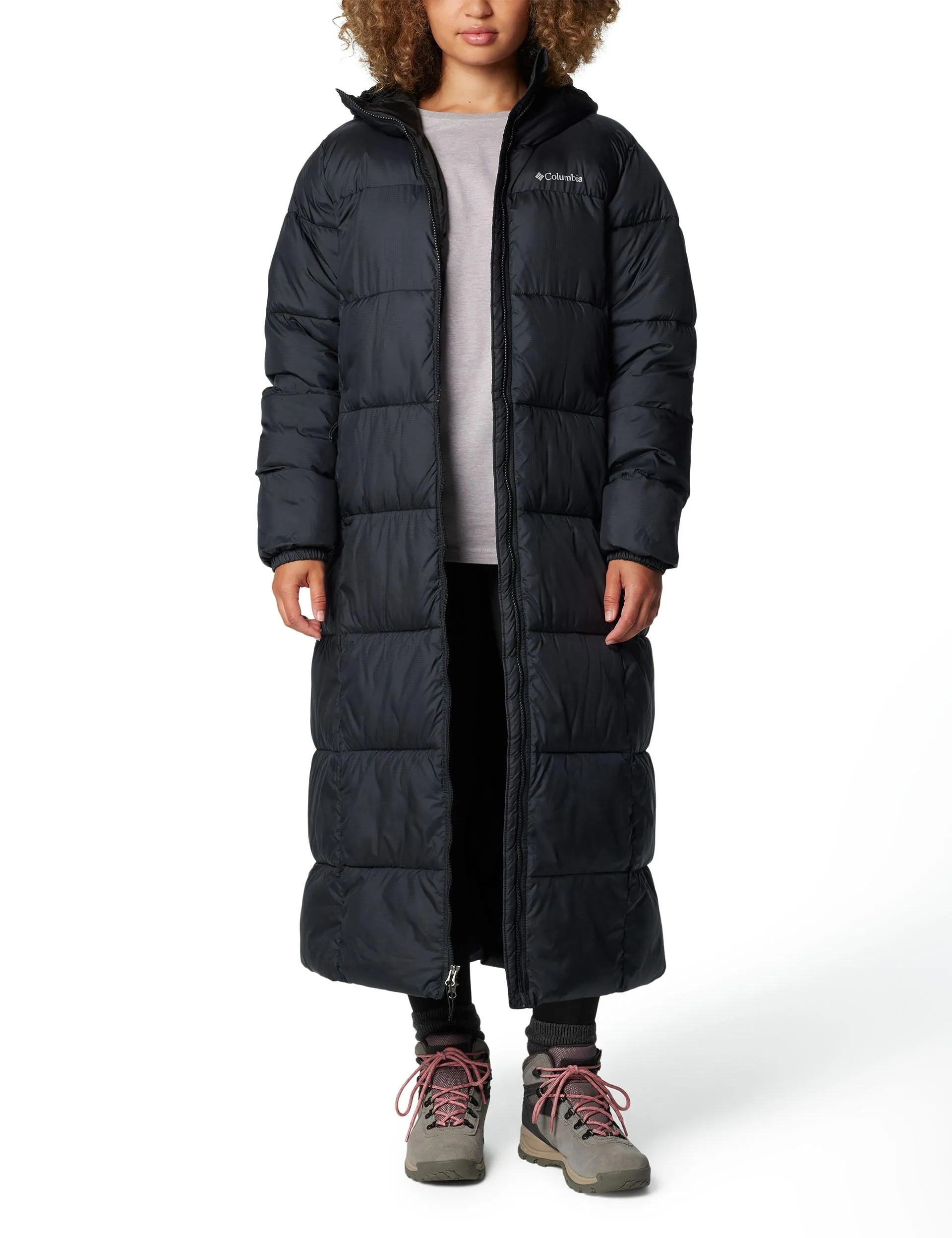 Pike Lake III Long Puffer Jacket - Black