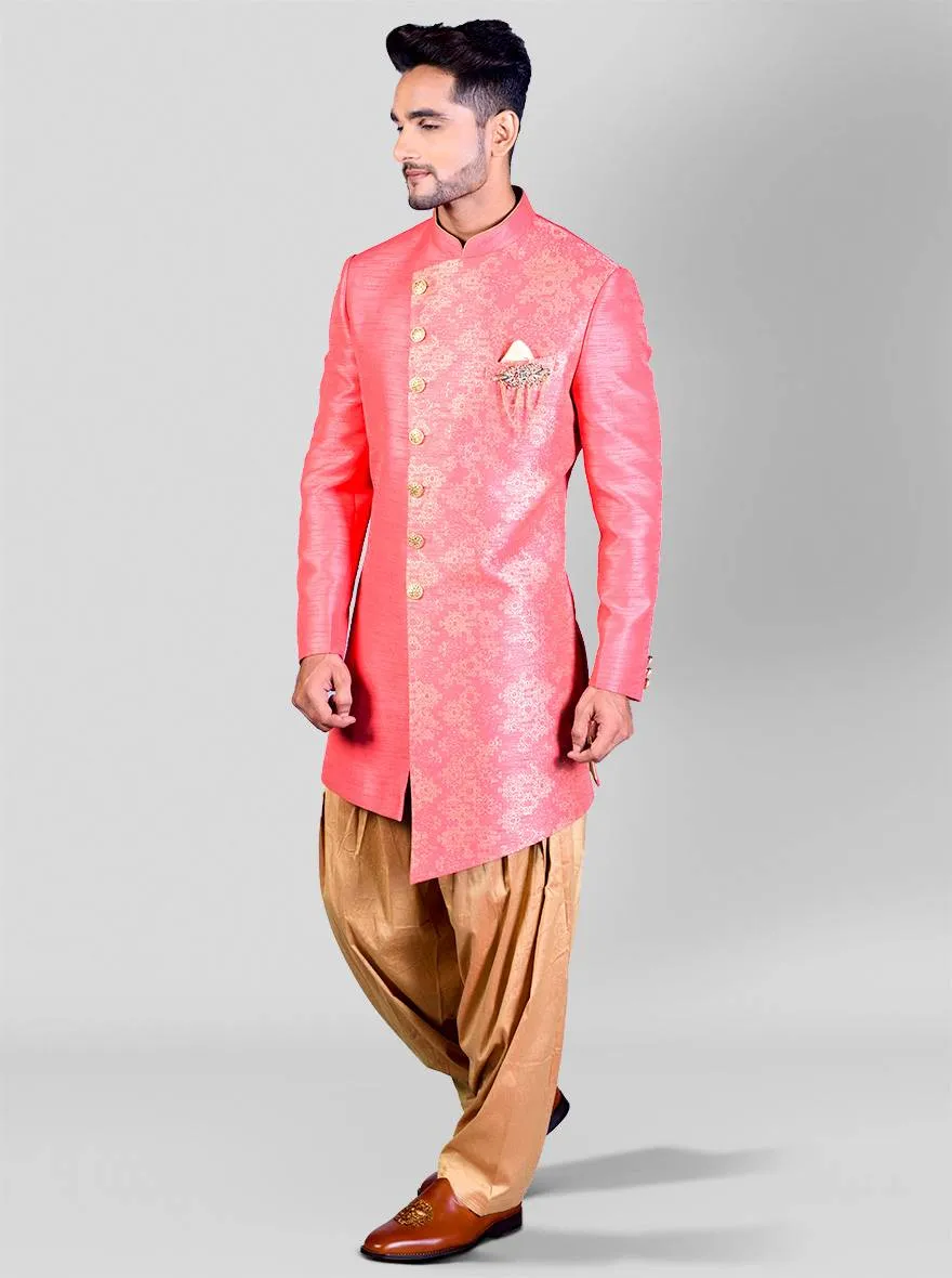 Pink Semi Indowestern | Azania