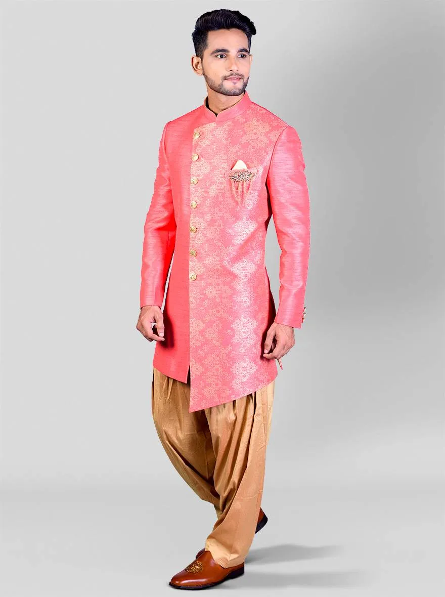 Pink Semi Indowestern | Azania