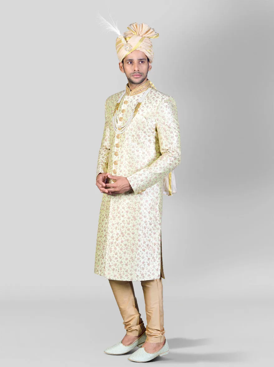 Pistachio Green Sherwani | Azania