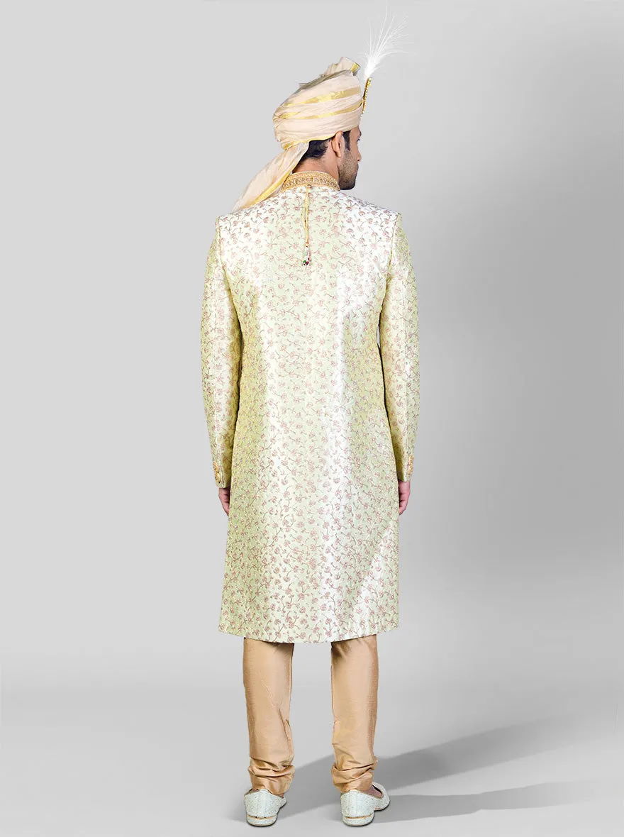 Pistachio Green Sherwani | Azania