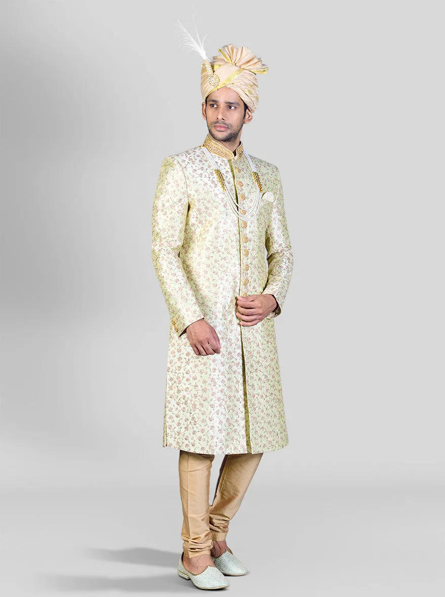 Pistachio Green Sherwani | Azania