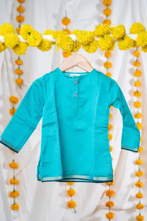 Sky Blue Kurta Set - Unisex Ethnic Wear