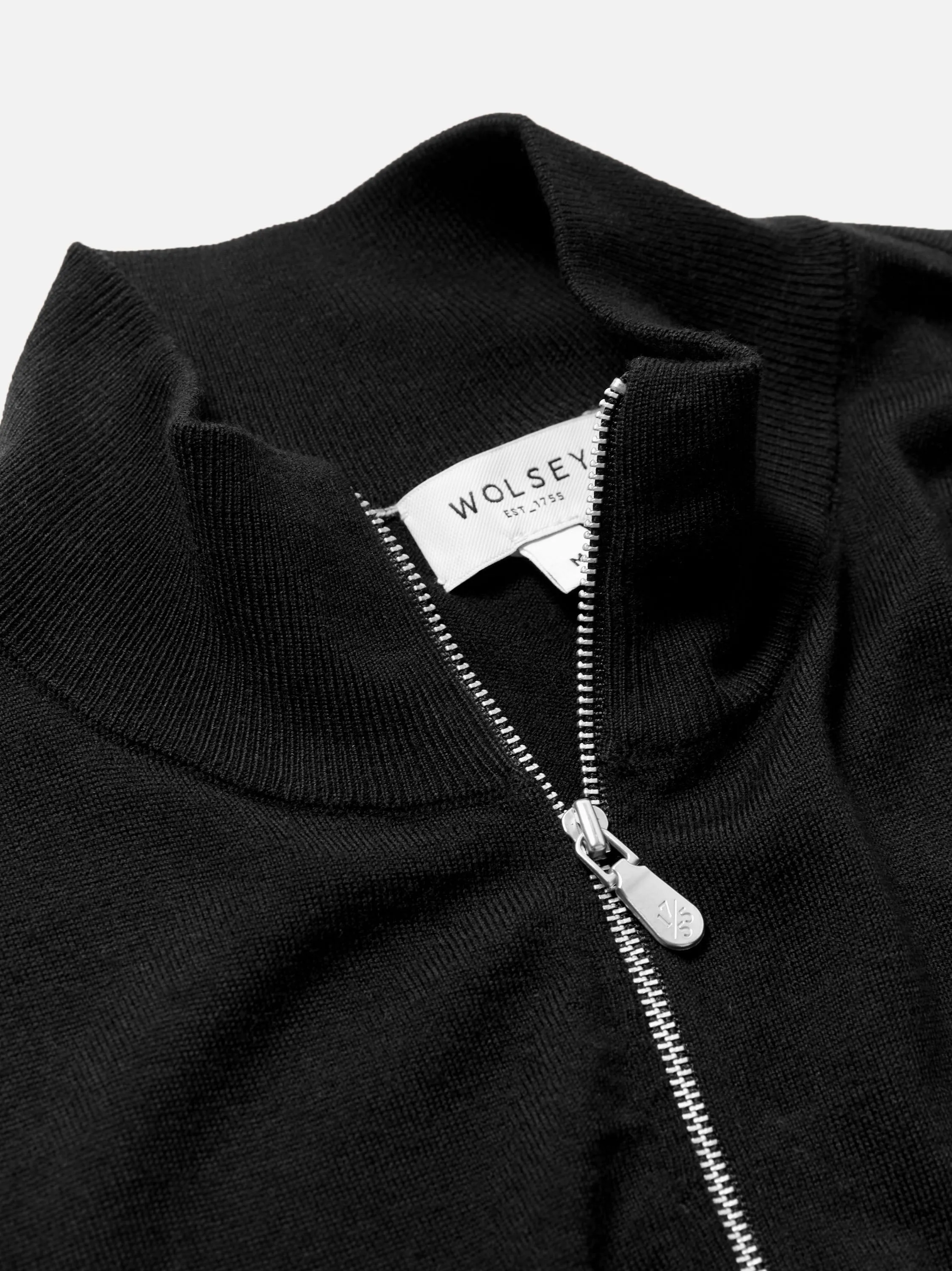 Super Fine Merino Wool Zip Neck